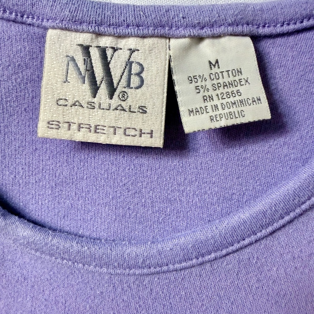 NWB Casuals Women’s Lavender Sleeveless Knit Tank Top - Picture 4 of 5
